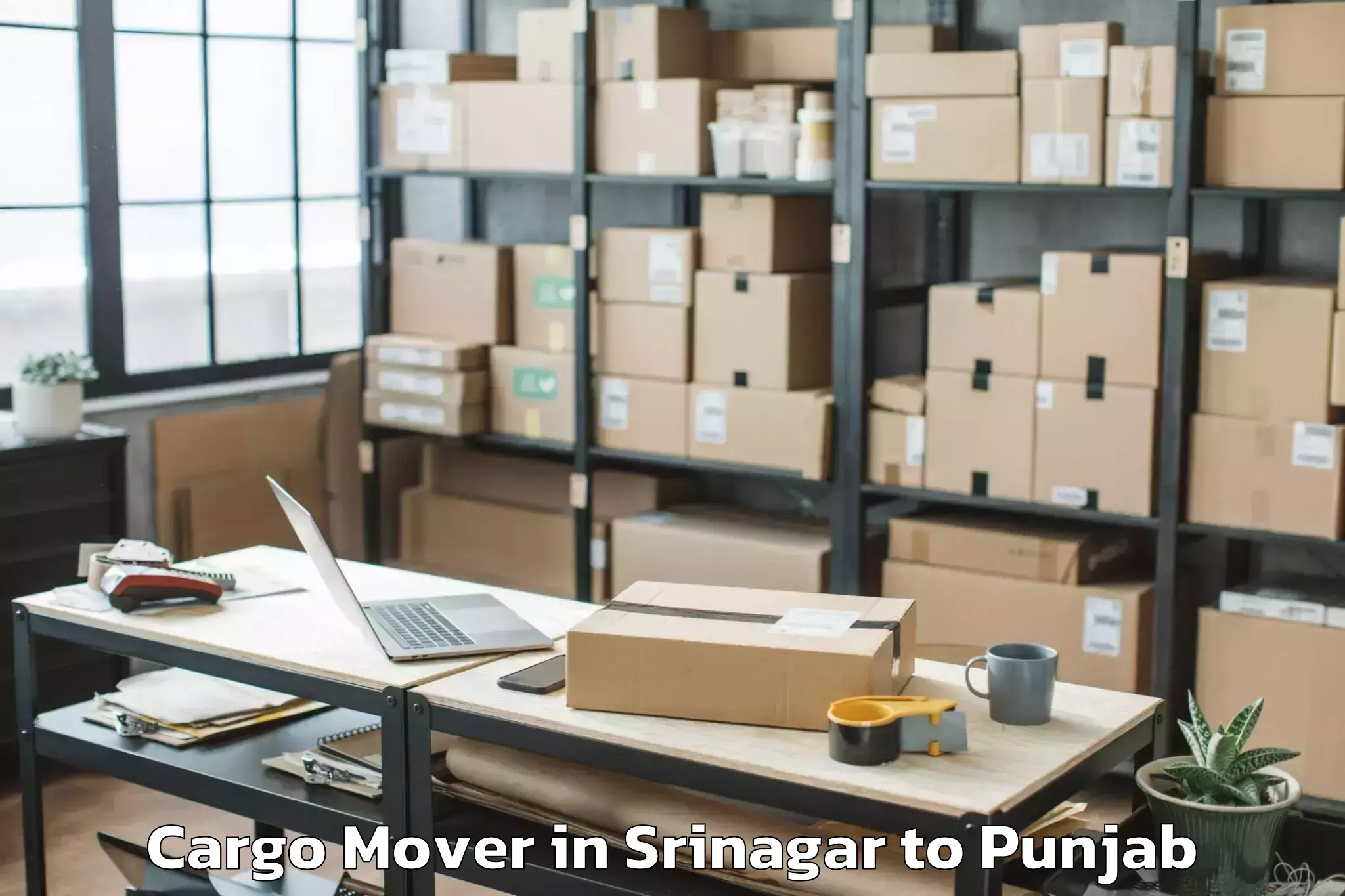 Leading Srinagar to Sunam Cargo Mover Provider